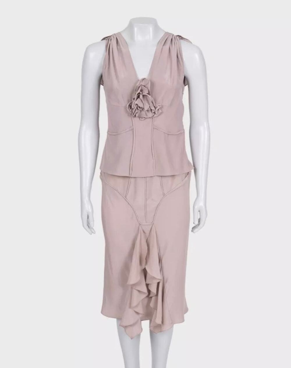 Yves Saint Laurent by Tom Ford Vintage Pink Suit Set S